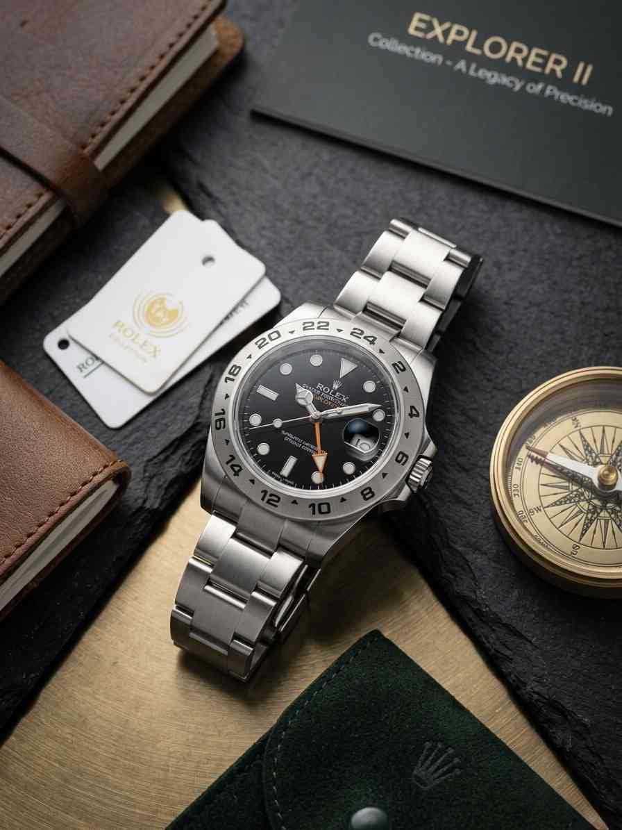 ROLEX EXPLORER BLACK DIAL 42MM GMT